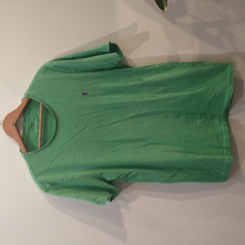 Polo Ralph Lauren T-Shirt. Green. Large. Custom fit.